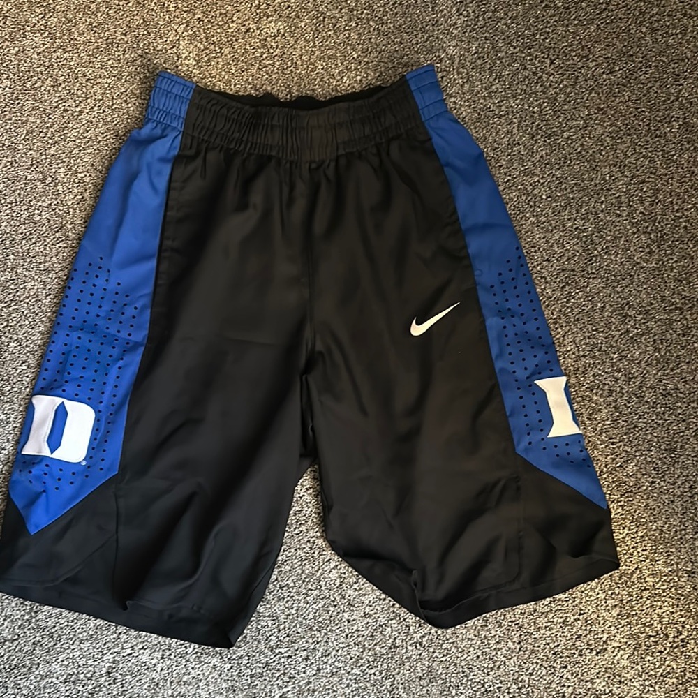 Nike Black and Blue Athletic Shorts